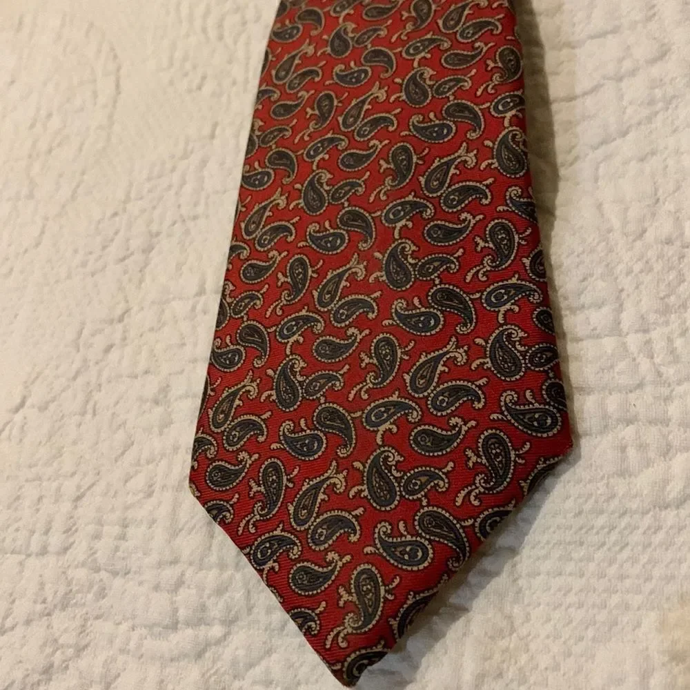 Dior paisley silk tie